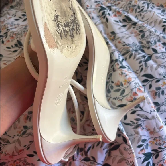 Alexander McQueen White Sandals Minimalist Design
